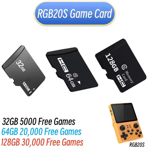 30000 Free Games RGB20S Game Card 32gb 64gb 128gb TF2 RGB20S Game Console Memory Card repair and rep