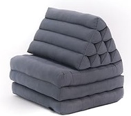 Leewadee Thai Folding Mat 170 x 53 cm - Kapok Floor Cushion Triangle Backrest for Lounging and Relax
