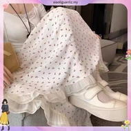 (LIVE STREAM SALE) Casual Ditsy Floral Ruffle Skirts for Women LNA60317 Rok Rumbai Kasual Motif Bung