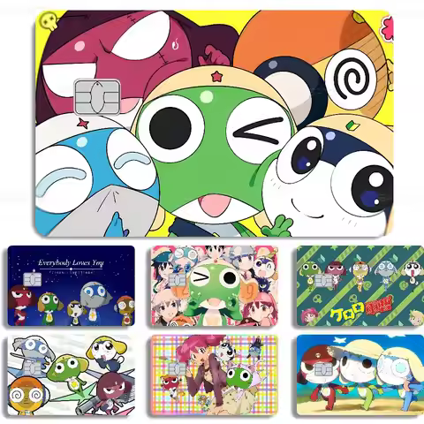 Classic Comedy Anime K-Keroro 2024 Anime Cartoon Skin Stickers Film Tape Case For Big Credit Debit C