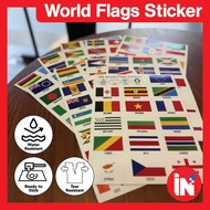 Country Flag Sticker x 196pcs Flag Sticker x 17pcs Waterproof Sticker