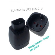 MV Converter Plug 2 To 3 EU-320 To UPS IEC C14 Pin Plug PDU Adapter Multifunction Plug 110V-250V