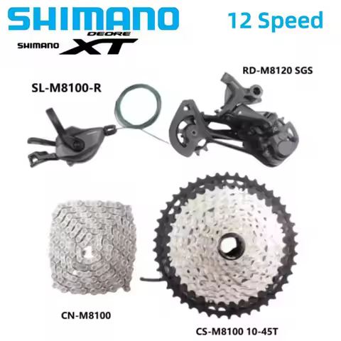 Shimano Deore XT M8100 GroupSet 12S SL-M8100 Right Shifter RD-M8100/M8120 SGS CN-M8100 Chain 10-51T/