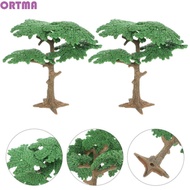 ORTMA Simulation Cypress, Plastic Pine Trees Coconut Tree, DIY Mini Vivid Cypress Landscape Tree Mod