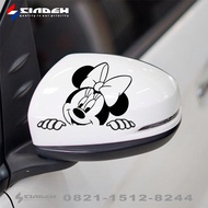 Cutting Car STICKER MICKEY MINNIE MOUSE Funny Peek Car STICKER Rearview Mirror Car STICKER Cool