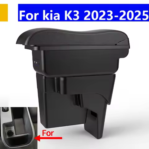 For Kia K3 BL7 2023 2024 2025 Center Console Armrest Storage Box with USB Easy Install Car Interior 