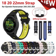 Strap for Garmin Forerunner 265 265s 255 245 645 55 18mm 20mm 22mm Silicone Sports Bracelet for Garmin Venu 2 2S SQ Vivoactive 3 4 Correa