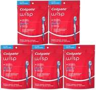 Colgate Max Fresh Wisp Disposable Mini Toothbrush, Peppermint - 24 Count, 5-Pack