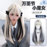 Rambut palsu wanita rambut palsu halloween cosplay anime rambut palsu penuh lolita rambut palsu wani