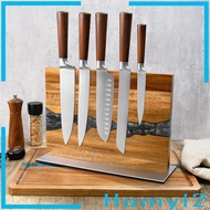 [HOMYL2] Knives Block Accessory Knives Holder (without Knives) Double Side Stand for Countertop for 