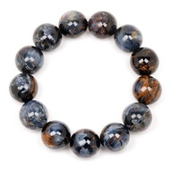 【正佳珠寶】彼得石 油畫藍 18mm 彼得石手珠