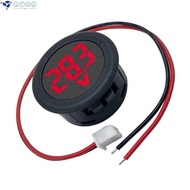 DC5-100V Digital Display Round 2-wire Voltmeter DC Digital Car Current Meter