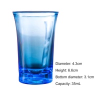 Color Plastic Glass Plastic Spirits Cup Bold Bar Club Tumbler Liquor Wedding Wine Glasses Cocktail P