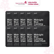 COMBO 10 Dear Klairs Mặt nạ giấy Midnight Blue Calming Sheet Mask 25ml