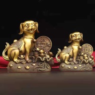 Copper Dog Ornaments Pure Copper Cornucopia Dog Ingot Dog Zodiac Money Dog Golden Bag Dog Home Offic
