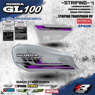 Honda GL100 Transparent UV Premium MAXDECAL Quality Striping (yt22)