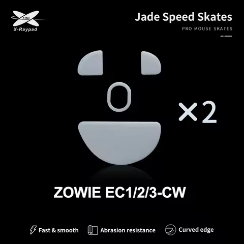 X-Raypad Jade Mouse skates for BenQ Zowie EC1/2/3-CW Wireless Mouse 2 sets