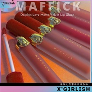 X'Girlish Maffick Dolphin Love Velvet Matte Lip Glaze Matte Lip Gloss 海豚之恋唇泥亚光雾面丝绒唇釉