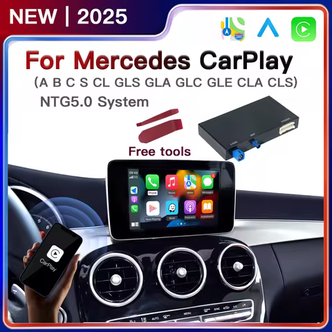 Wireless Carplay Module Android Auto Adapter for Mercedes Benz A B C S GL W176 W246 W205 W216 W166 W
