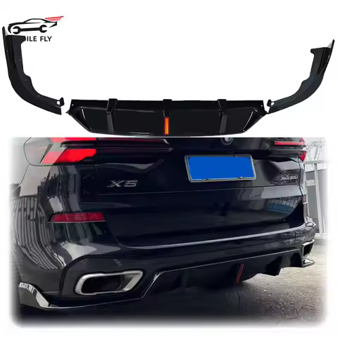 2019 To 2025 For BMW X5 G05 M50i M50d M60i M60d 40i M Sport With Led Brake Light Rear Bumper Lip Dif