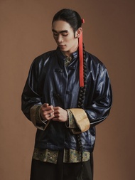 (JUN) CNY Blazer 2026 เสื้อเบลเซอร์ครอป สีกรม รุ่น Aspa