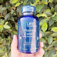 วิตามินดี วิตามินเค และไอโอดีนจากพืชทะเล Vitamins D and K with Sea-Iodine™ 60 Capsules (Life Extensi