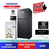 Samsung Inverter Fridge (620L) RT53K6271BS/ME Top Mount Freezer Refrigerator / Peti Sejuk with Twin Cooling Plus