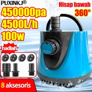 1 detik penuh air PXKJ pompa celup kolam besar 900000PA/220V 100w 4500L/H Celup Aquarium pompa air akuarium Hisap super aliran besar cocok untuk budidaya ikan menyiram bunga memompa air pekerjaan diam pompa celup listrik Pompa air Celup tekanan tinggi