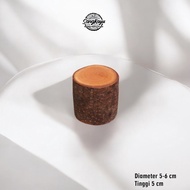 SangKayu Coated Wood Log 5-6 cmx5 cm Wood Log Decoration Craft Decoration