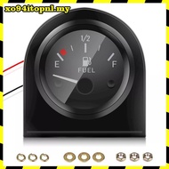 XOPNL 2" 52mm Fuel Level Gauge Car Meter White LED Light  Rim Automotive Gauges 12V .