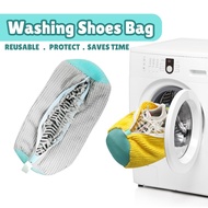 New Washing Shoes Bag Protector Net Fluffy Fibers Polyester Durable Zipper Washing Machine Bag Reusa