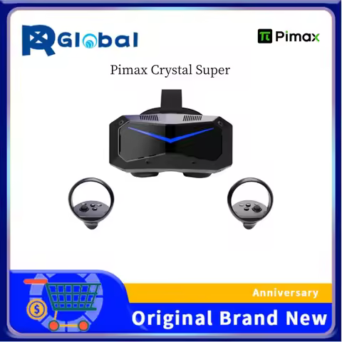 Pimax Crystal Super 50PPD(Prime) PC VR, Large FOV Smart Glasses with 8K Clarity for Both Eyes