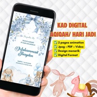 Kad Aqiqah Digital | Kad Digital Hari Jadi | Kad digital | Digital Birthday