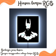 CAHAYA HIASAN DINDING Batman CHARACTER RGB LIGHT WALL DECORATIONS / RGB LIGHTS / RGB LIGHT UP LIGHTS