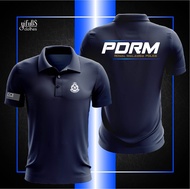 Baju Royal2021 T Shirt P D R M Malaysia TShirt frontliner Microfiber Polo Collar T-Shirt anggota pul