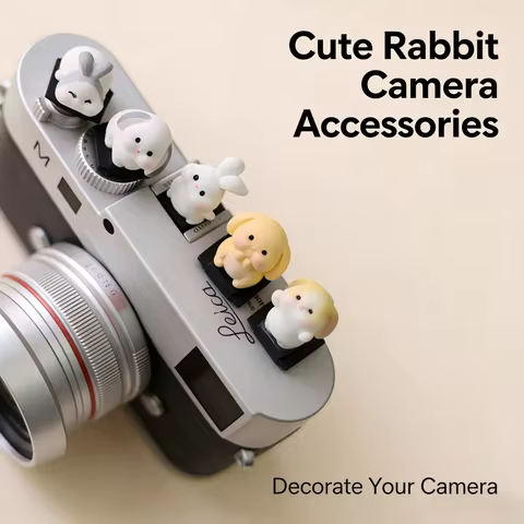 Cute Bunny Rabbit Camera Hot Shoe Cover for Fuji XT5 XT50 XT30 XS20 Leica Q3 Nikon ZF Z50 Canon R50 