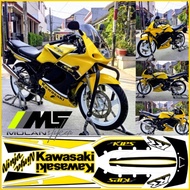 Original Ninja Rr 150 Old 2008 Gen 1 Yellow Motif Variation Striping Sticker - Ninja Rr Old Gen 2 - 