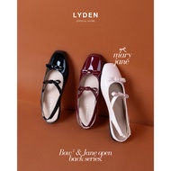 【NEW】Lyden Mary Jane Bow and Jane Open Back Series Flats - Classic Black//Maroon//Beige