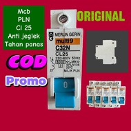 COD MCB LISTRIK PLN 1 PHASE 25A 4500W SCHNEIDER BIRU ORI