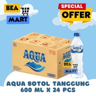 Aqua Tanggung 600 ml 1 Dus Isi 24 Botol | Air Mineral Sedeng 600ml Instant Sedang