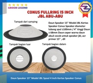 Daun Kertas Speaker Conus Speaker 15 Inch Jbl Abu-Abu
