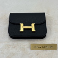 Hermes Constance Slim Wallet黑金