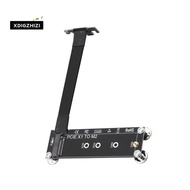 PCI-E 3.0 X1 to M.2 NVMe SSD Extension Cable PCIe X1 to M.2 NVME Riser Card 90° Angle M Key NVMe/ NG