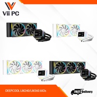 Deepcool LM240 LM360 AIO ARGB Liquid Cooler with 2.4 LCD Screen BLACK OR WHITE CPU LIQUID COOLING