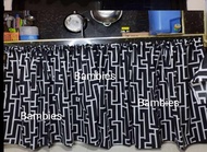 Printed Half Lababo Curtain/Kitchen sink curtain