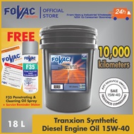 FOVAC® Tranxion Synthetic Diesel Engine Oil 15W-40 - 18Liters