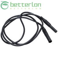 BETTER-LONTIME 1/2pcs Male-to-Female Banana Plug, Silicone 4mm Meter Test Lead Extension, Red&black 