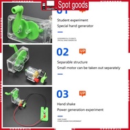 XI Hand-cranked Generator Mini DIY Dynamo Demonstration Motor Electric Generator