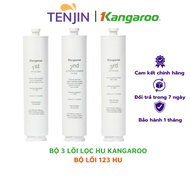 Bộ lõi lọc Kangaroo gồm bộ 123Hu Màng RO lõi 5in1 lắp máy lọc để bàn Kangaroo: Kg100Hu KG100Hu+ - Hà