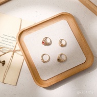 Props Rack Tray Solid Wood Display Linen Jewelry Tray Shooting Jewelry Wooden Jewelry Display Displa